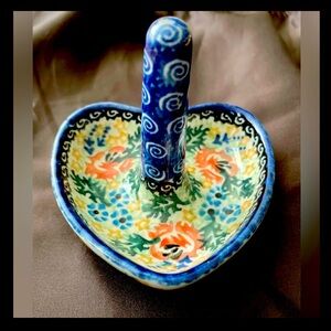 Ring Holder Poland Pottery Stamped